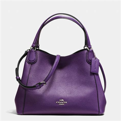 overstock purple handbags coach